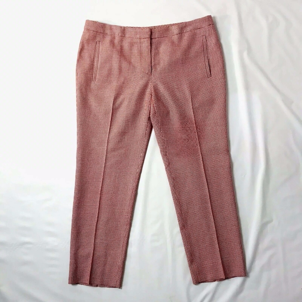 Miu Miu Crop Pant Trouser Wool Silk Red - image 1